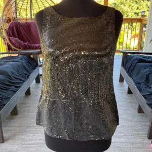 Valentina Naldi | Sequin / Linen  Top